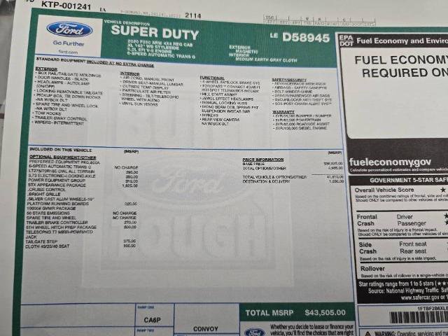 Certified 2020 Ford F250 XL w/ STX Appearance Package image 25