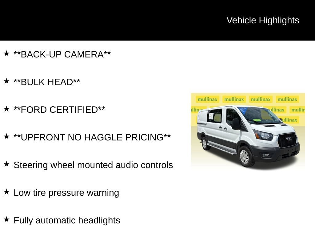 Certified 2025 Ford Transit 250 Low Roof w/ Exterior Upgrade Package RWD image 13