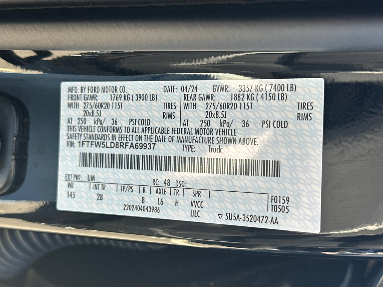 Certified 2024 Ford F150 Lariat w/ Equipment Group 502A High AWD/4WD image 34