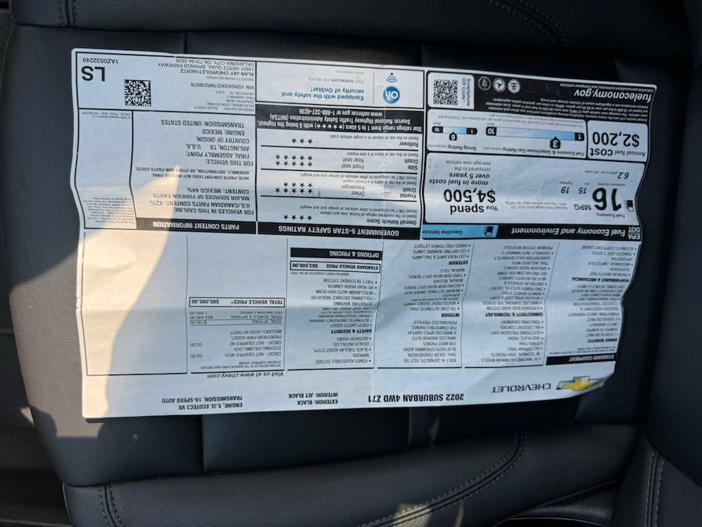 Used 2022 Chevrolet Suburban Z71 AWD/4WD image 12