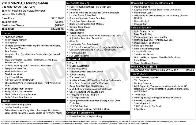 Used 2018 MAZDA MAZDA3 Touring image 5