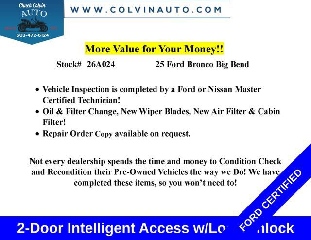 Certified 2025 Ford Bronco Big Bend AWD/4WD image 7