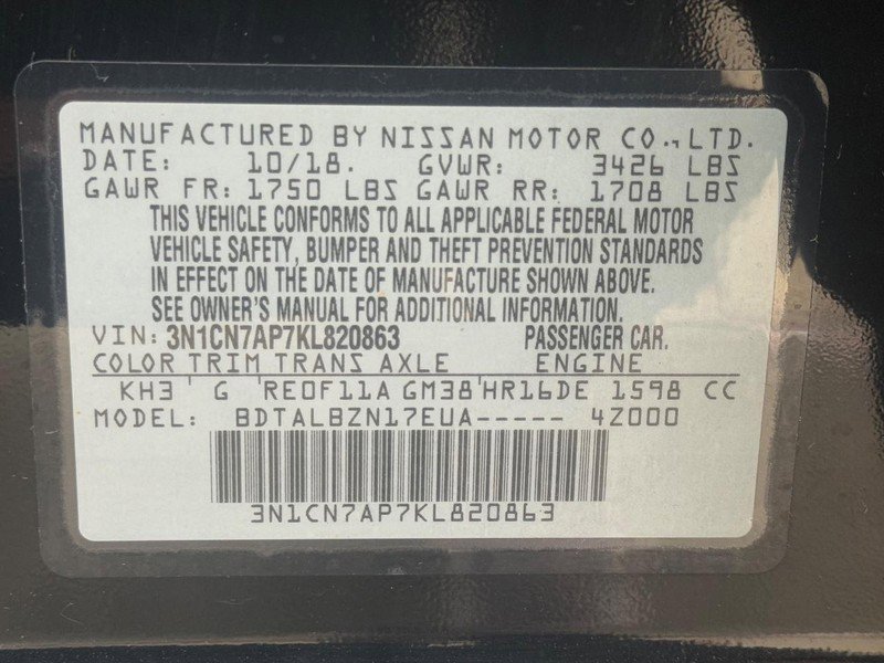 Used 2019 Nissan Versa SV image 26