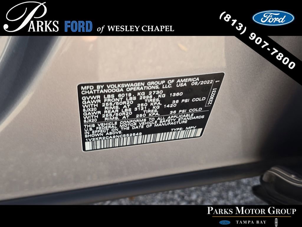 Used 2022 Volkswagen Atlas SE image 32