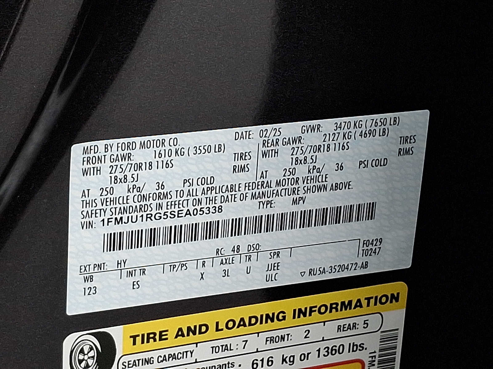 Certified 2025 Ford Expedition Tremor AWD/4WD image 26