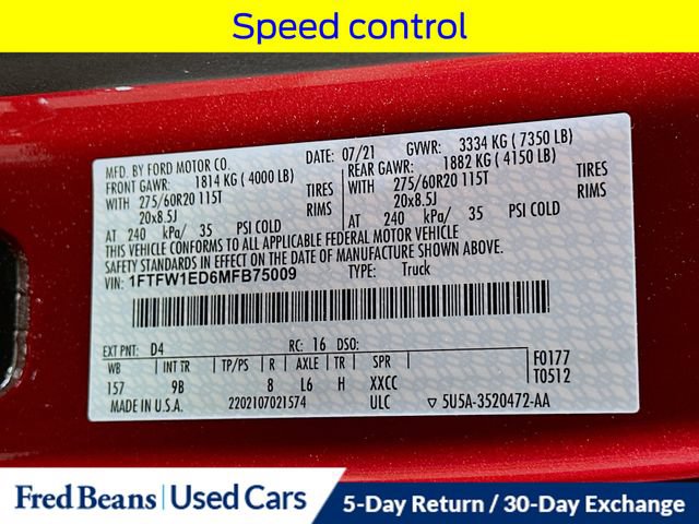 Certified 2021 Ford F150 Platinum w/ Equipment Group 701A High AWD/4WD image 38