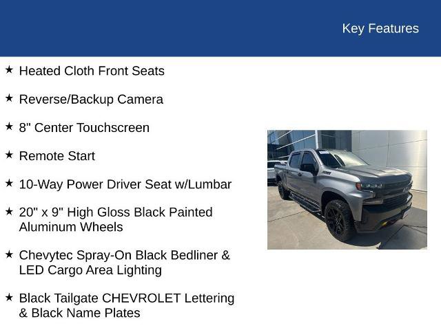 Used 2021 Chevrolet Silverado 1500 LT Trail Boss w/ Bed Protection Package AWD/4WD image 34
