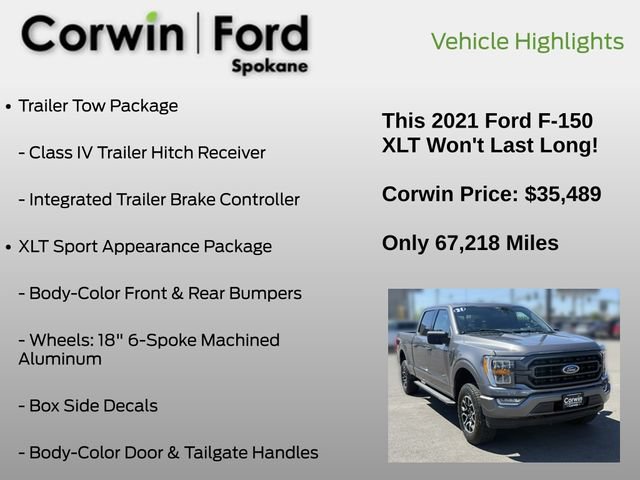 Certified 2021 Ford F150 XLT w/ Equipment Group 302A High AWD/4WD image 7