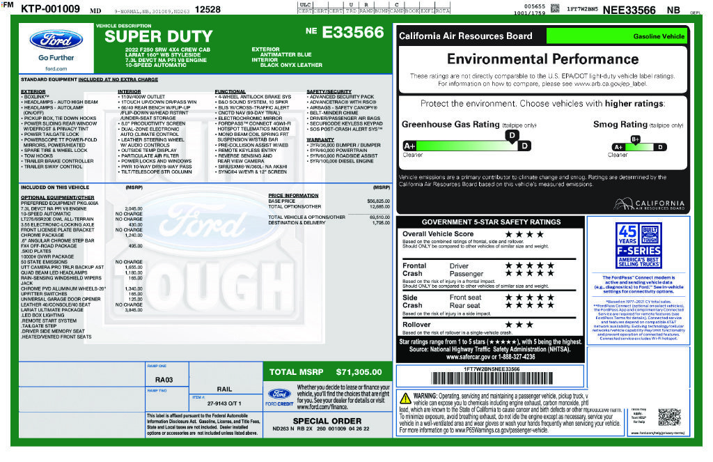 Certified 2022 Ford F250 Lariat w/ Lariat Ultimate Package AWD/4WD image 28