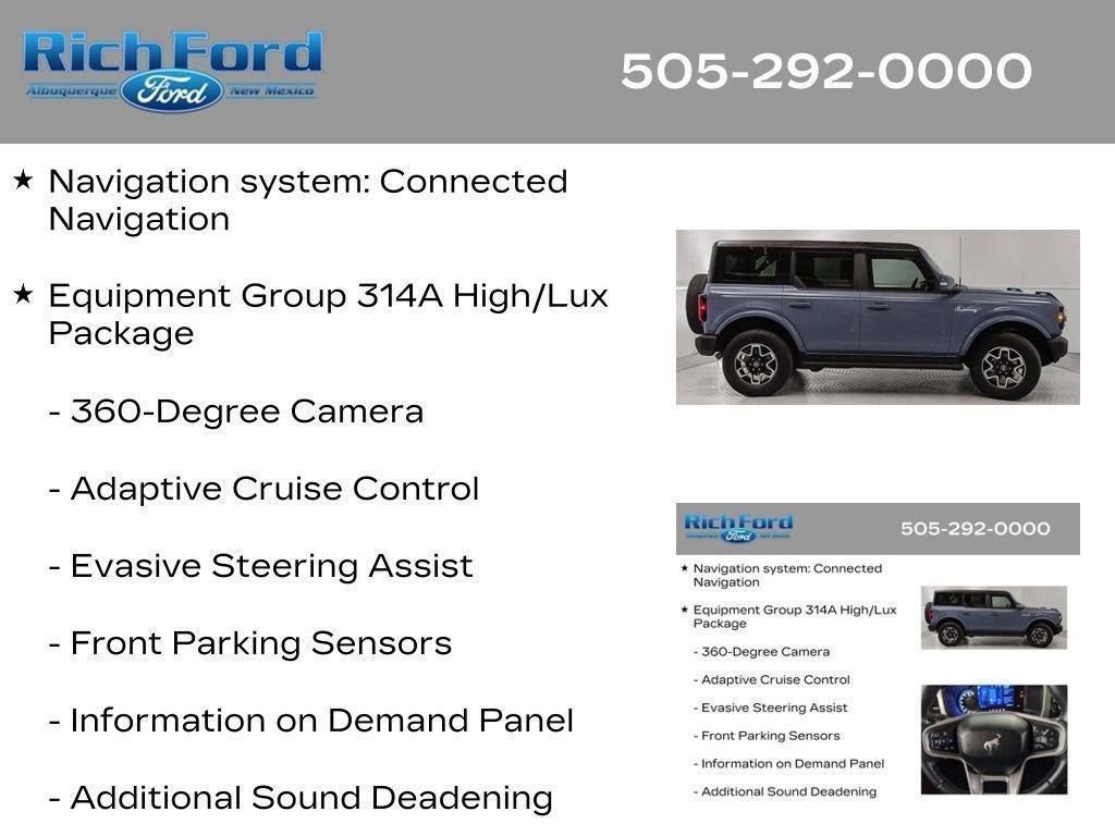 Certified 2024 Ford Bronco Outer Banks AWD/4WD image 49