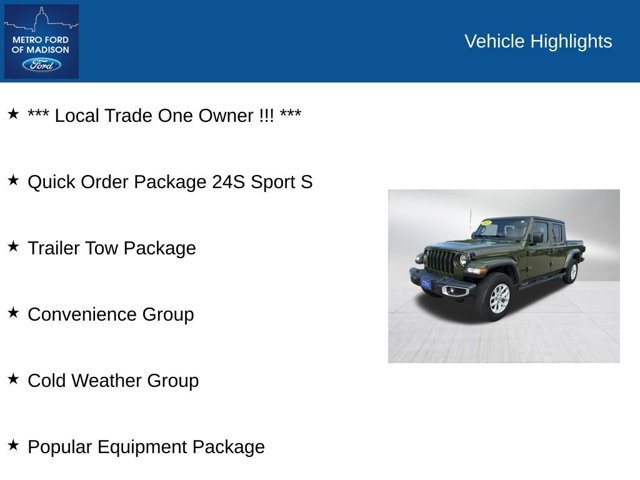 Used 2023 Jeep Gladiator Sport AWD/4WD image 2