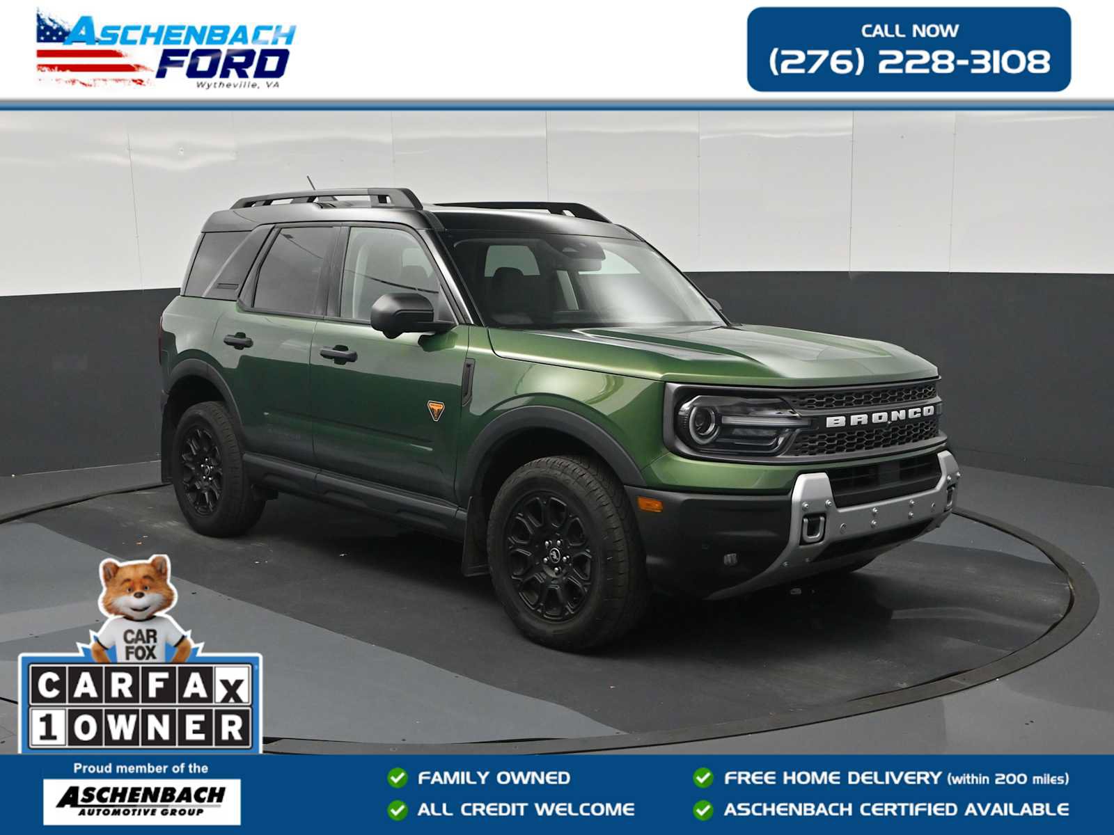 Certified 2025 Ford Bronco Sport Badlands w/ Badlands Tech Package