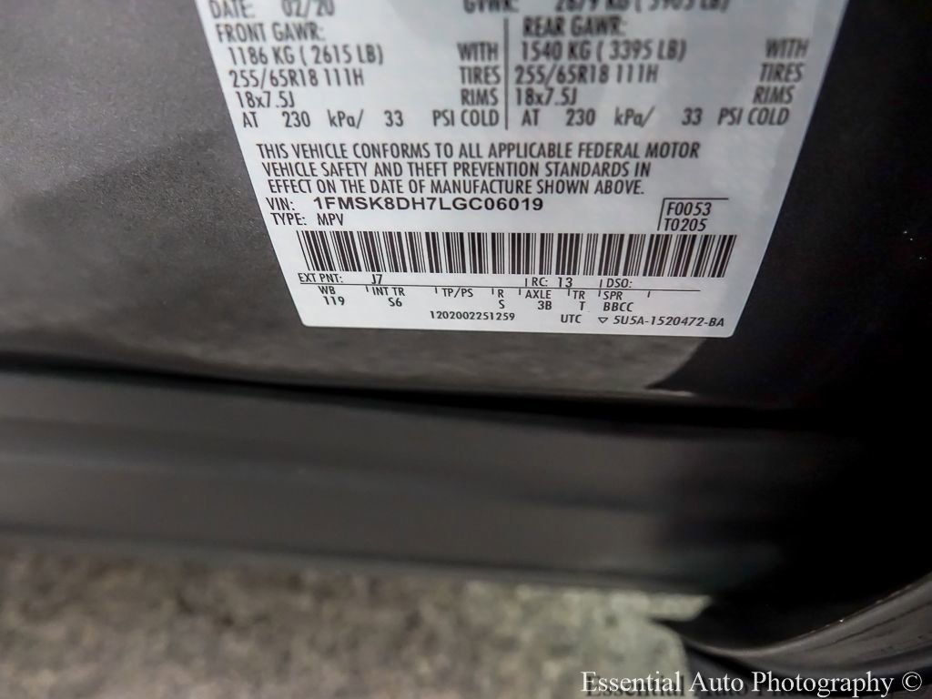 Certified 2020 Ford Explorer XLT w/ Equipment Group 202A AWD/4WD image 29