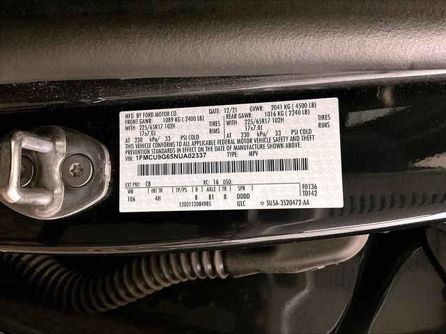 Certified 2022 Ford Escape SE w/ Convenience Package AWD/4WD image 32