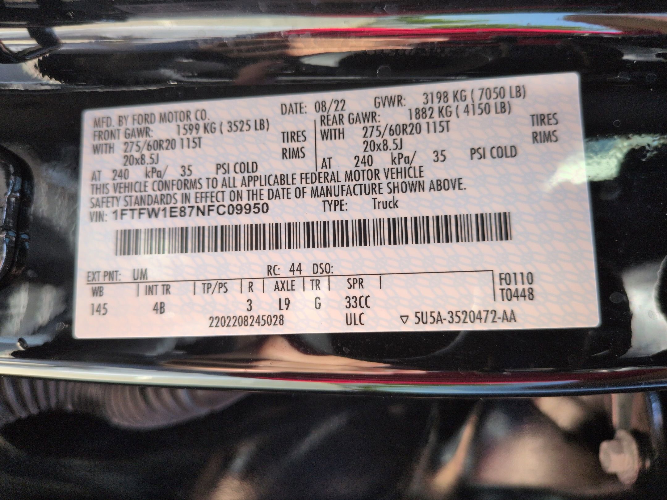 Certified 2022 Ford F150 XLT w/ Equipment Group 302A High AWD/4WD image 38