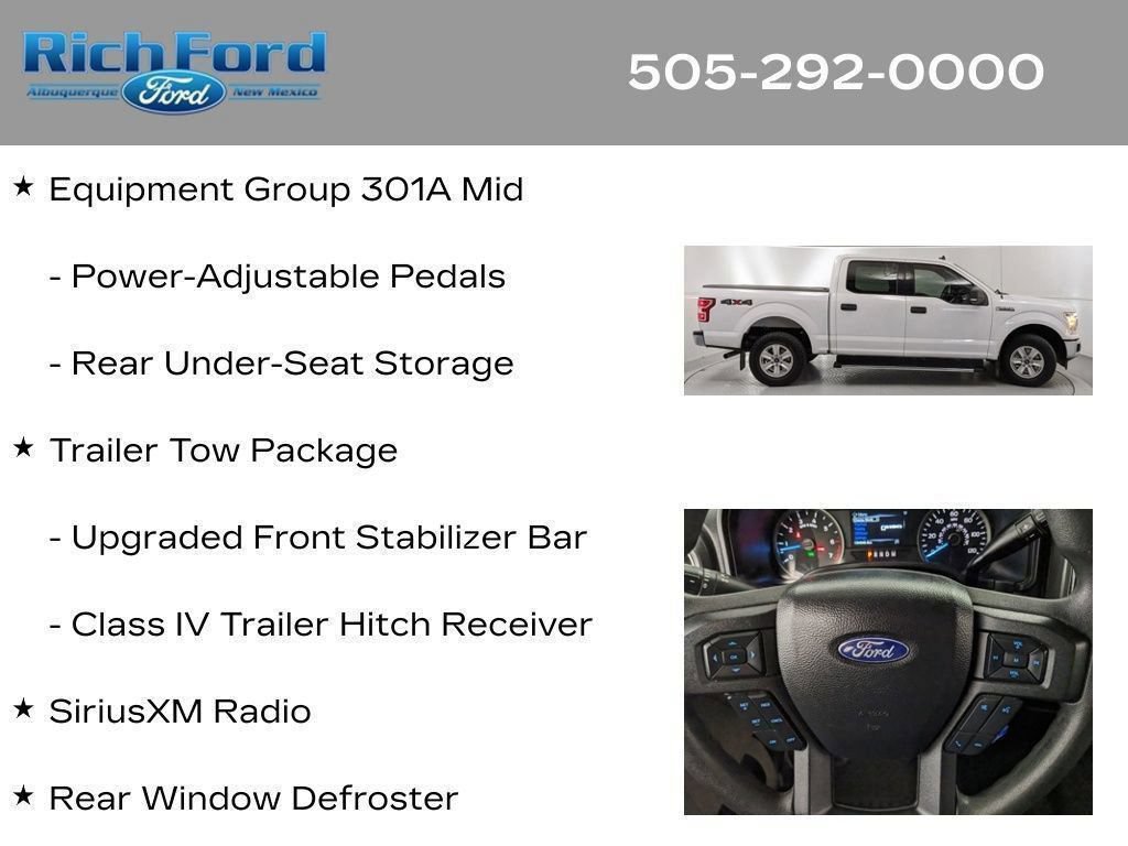Certified 2020 Ford F150 XLT w/ Equipment Group 301A Mid AWD/4WD image 89