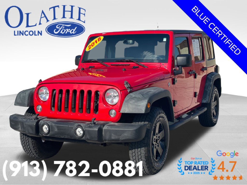 Used 2018 Jeep Wrangler Unlimited Sport S