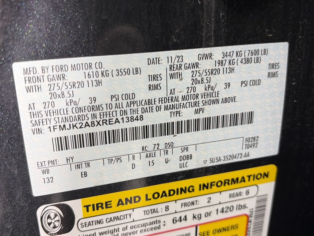 Certified 2024 Ford Expedition Max Limited AWD/4WD image 9