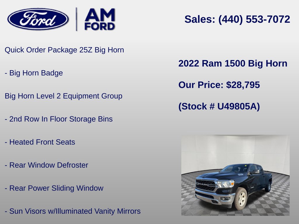 Used 2022 RAM 1500 Big Horn AWD/4WD image 6