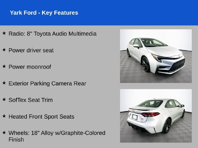 Used 2024 Toyota Corolla XSE FWD image 2