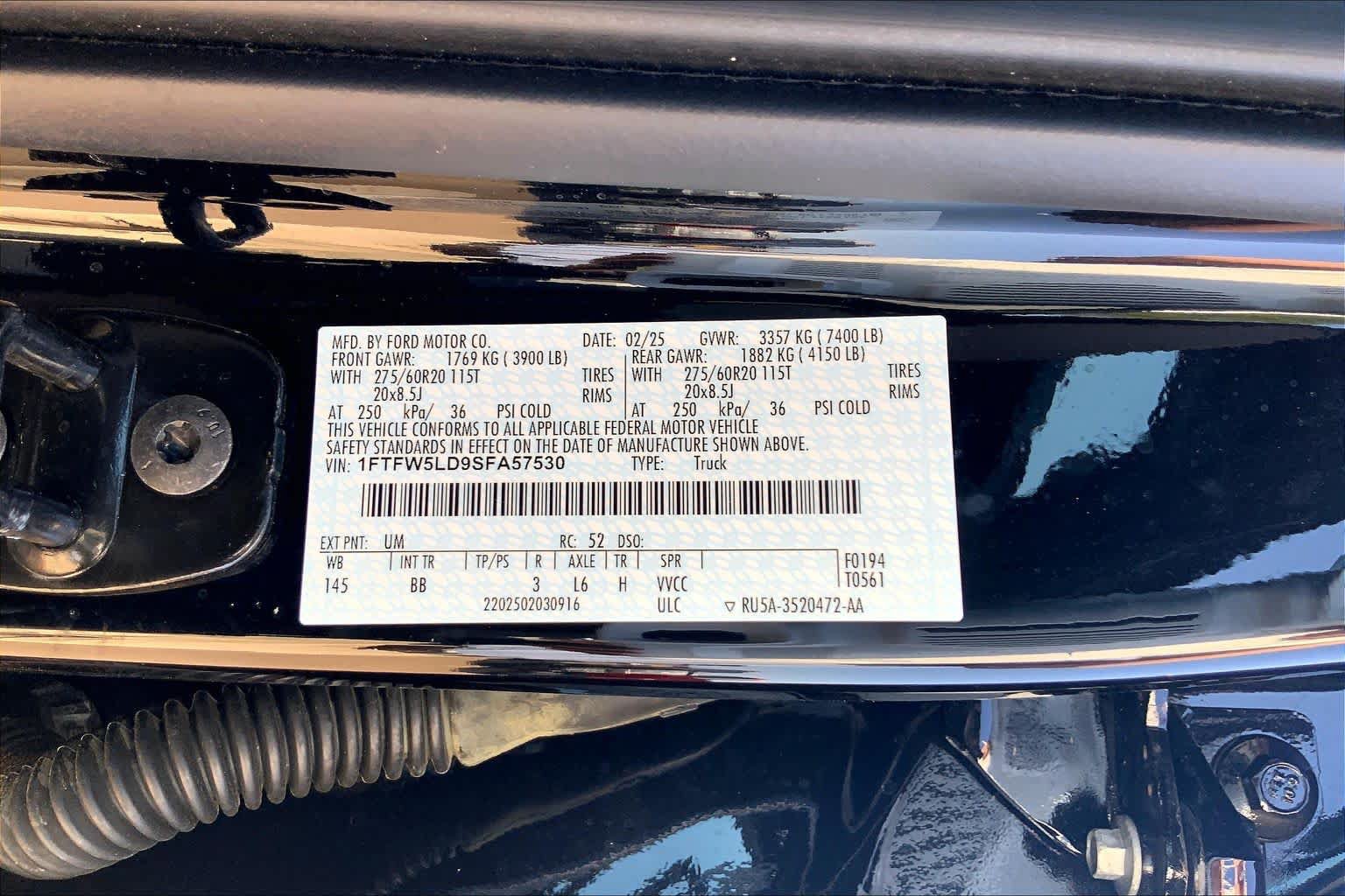Certified 2025 Ford F150 Lariat w/ Equipment Group 501A Mid AWD/4WD image 37