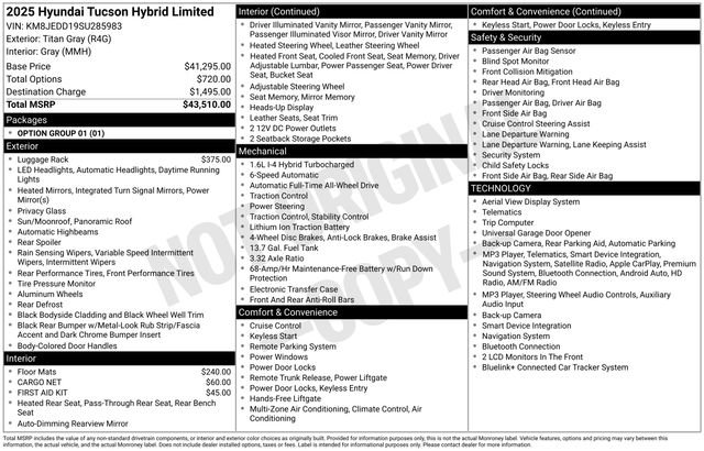 Used 2025 Hyundai Tucson Limited AWD/4WD image 27