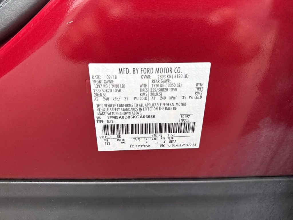Certified 2019 Ford Explorer XLT w/ Equipment Group 202A AWD/4WD image 55