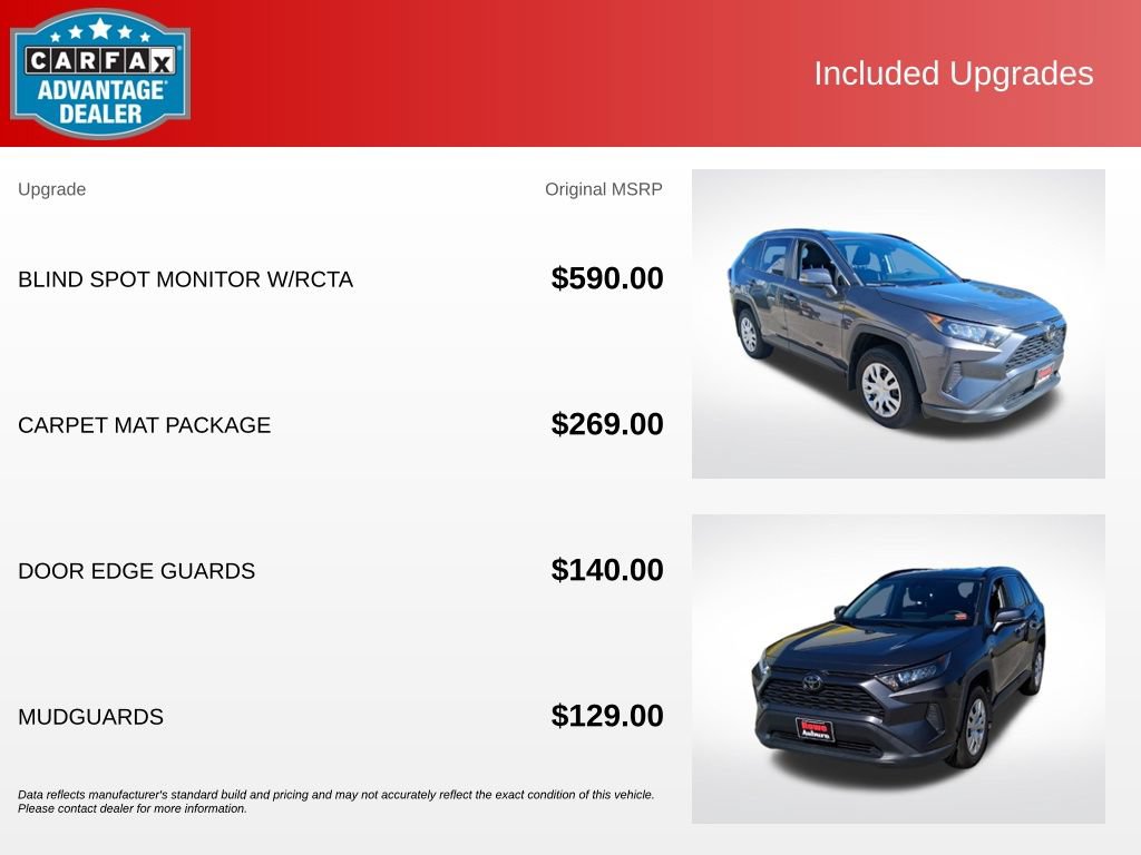 Used 2020 Toyota RAV4 LE w/ Carpet Mat Package AWD/4WD image 13