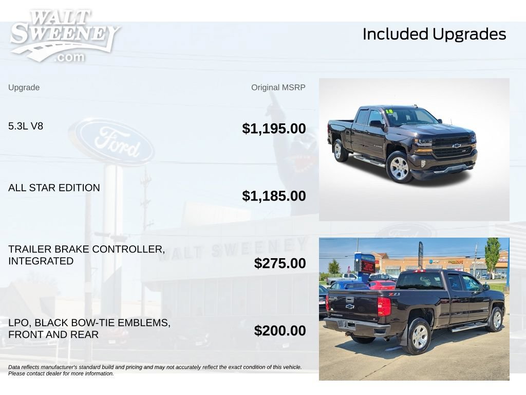 Used 2018 Chevrolet Silverado 1500 LT w/ All Star Edition AWD/4WD image 11