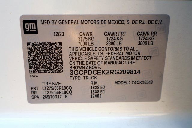 Used 2024 Chevrolet Silverado 1500 Custom Trail Boss w/ LPO, Dark Essentials Package image 39