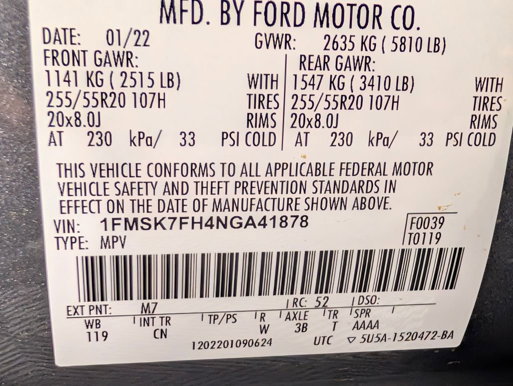 Certified 2022 Ford Explorer Limited RWD image 26