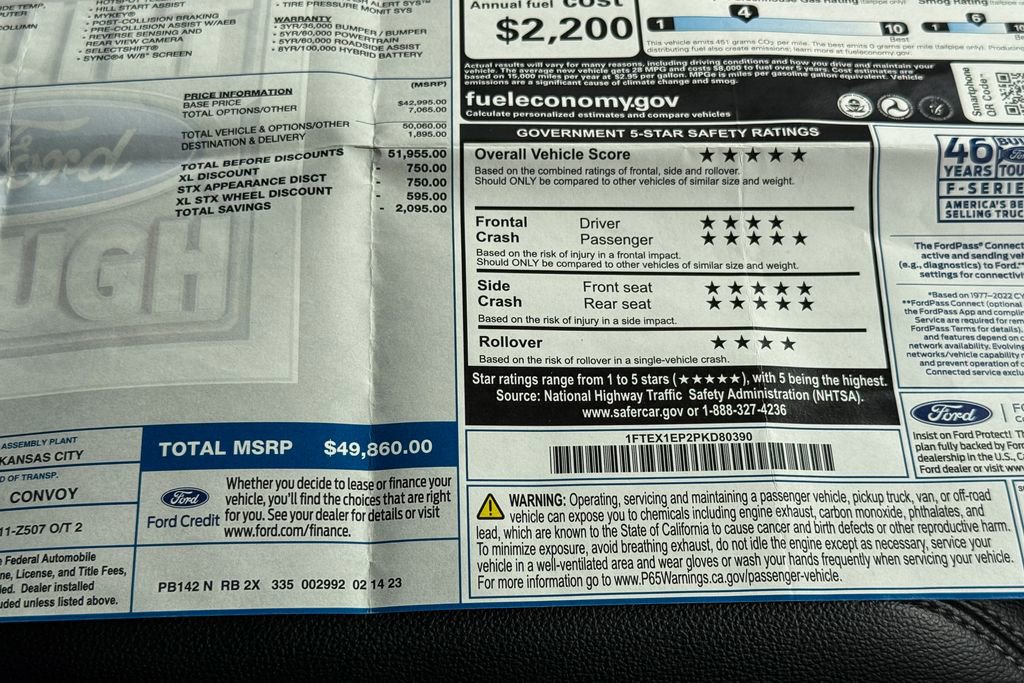 Certified 2023 Ford F150 XL w/ STX Appearance Package AWD/4WD image 36