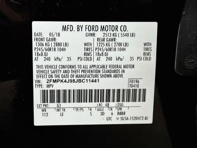 Certified 2018 Ford Edge SEL w/ Equipment Group 201A AWD/4WD image 24