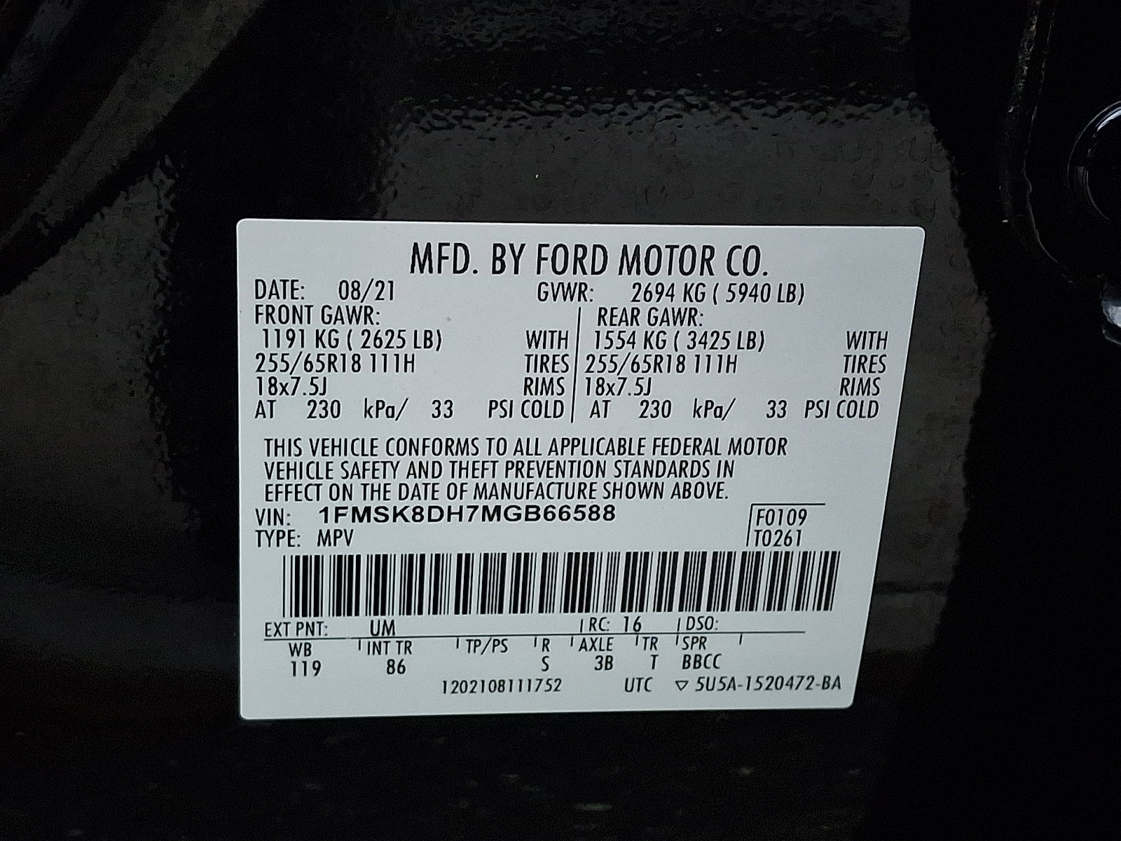 Certified 2021 Ford Explorer XLT image 27