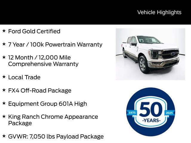 Certified 2021 Ford F150 King Ranch w/ Equipment Group 601A High image 6