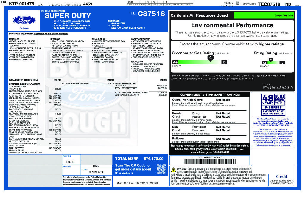 Certified 2026 Ford F250 XL w/ STX Appearance Package AWD/4WD image 36