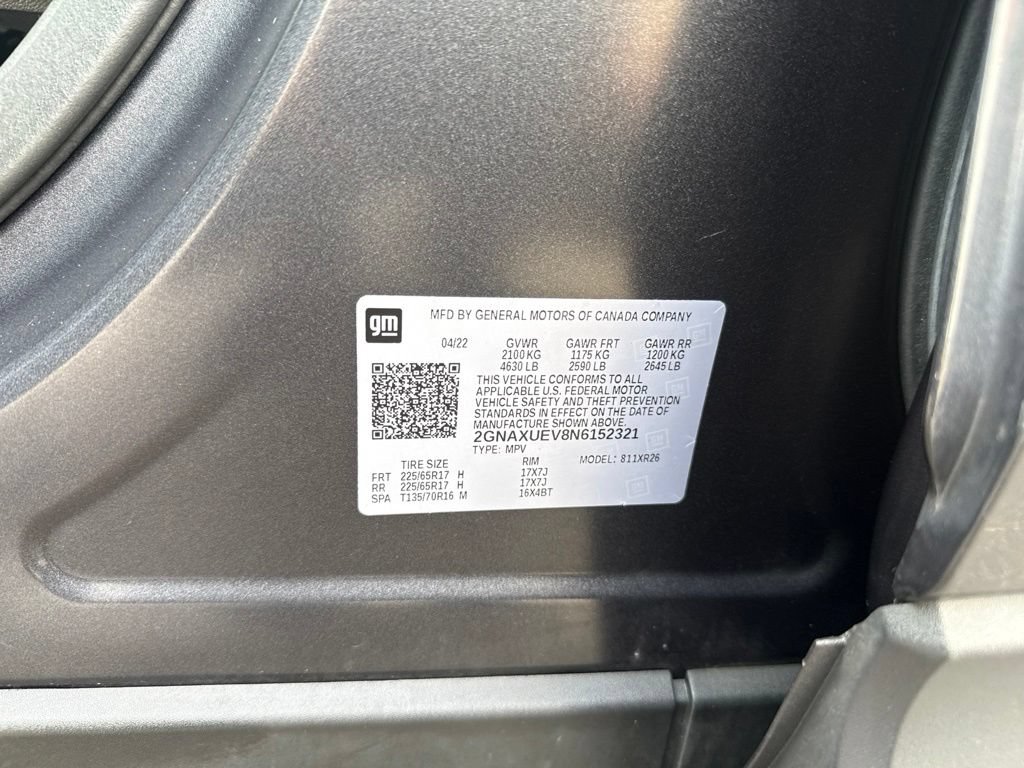 Used 2022 Chevrolet Equinox LT AWD/4WD image 61