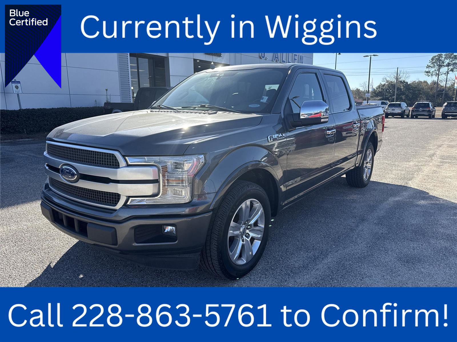 Certified 2018 Ford F150 Platinum w/ Equipment Group 701A Luxury