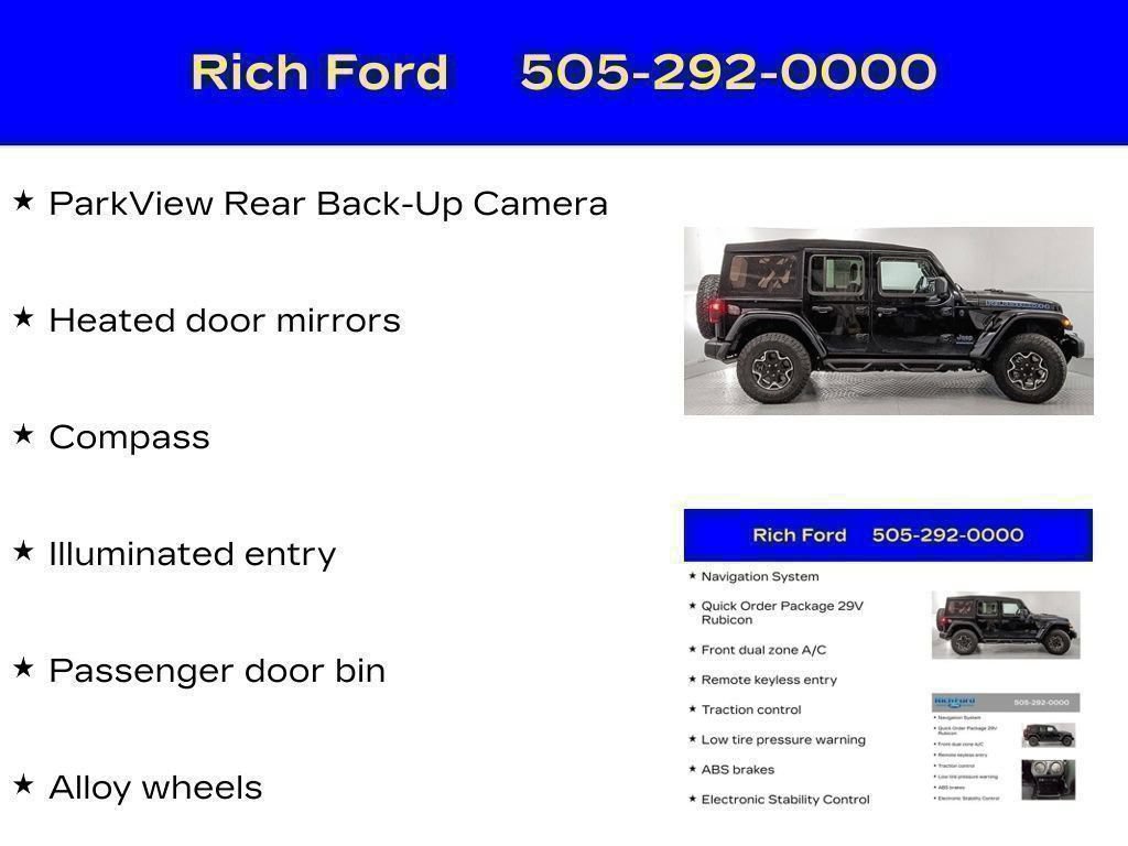 Used 2023 Jeep Wrangler Unlimited Rubicon 4xe AWD/4WD image 60