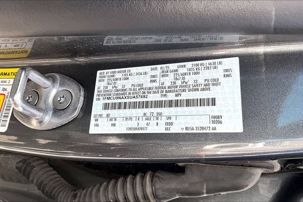 Certified 2025 Ford Escape ST-Line Select AWD/4WD image 35