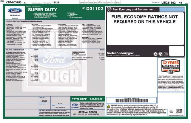 Certified 2020 Ford F250 Lariat AWD/4WD image 35