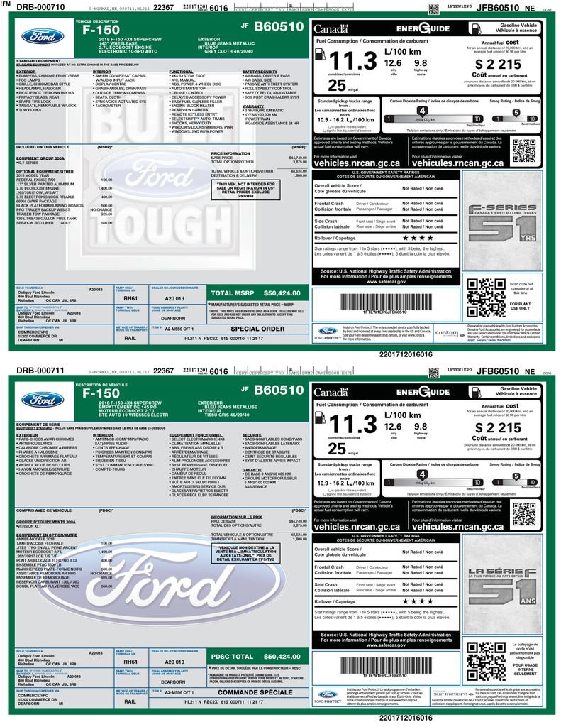 Certified 2018 Ford F150 XLT w/ Trailer Tow Package AWD/4WD image 2