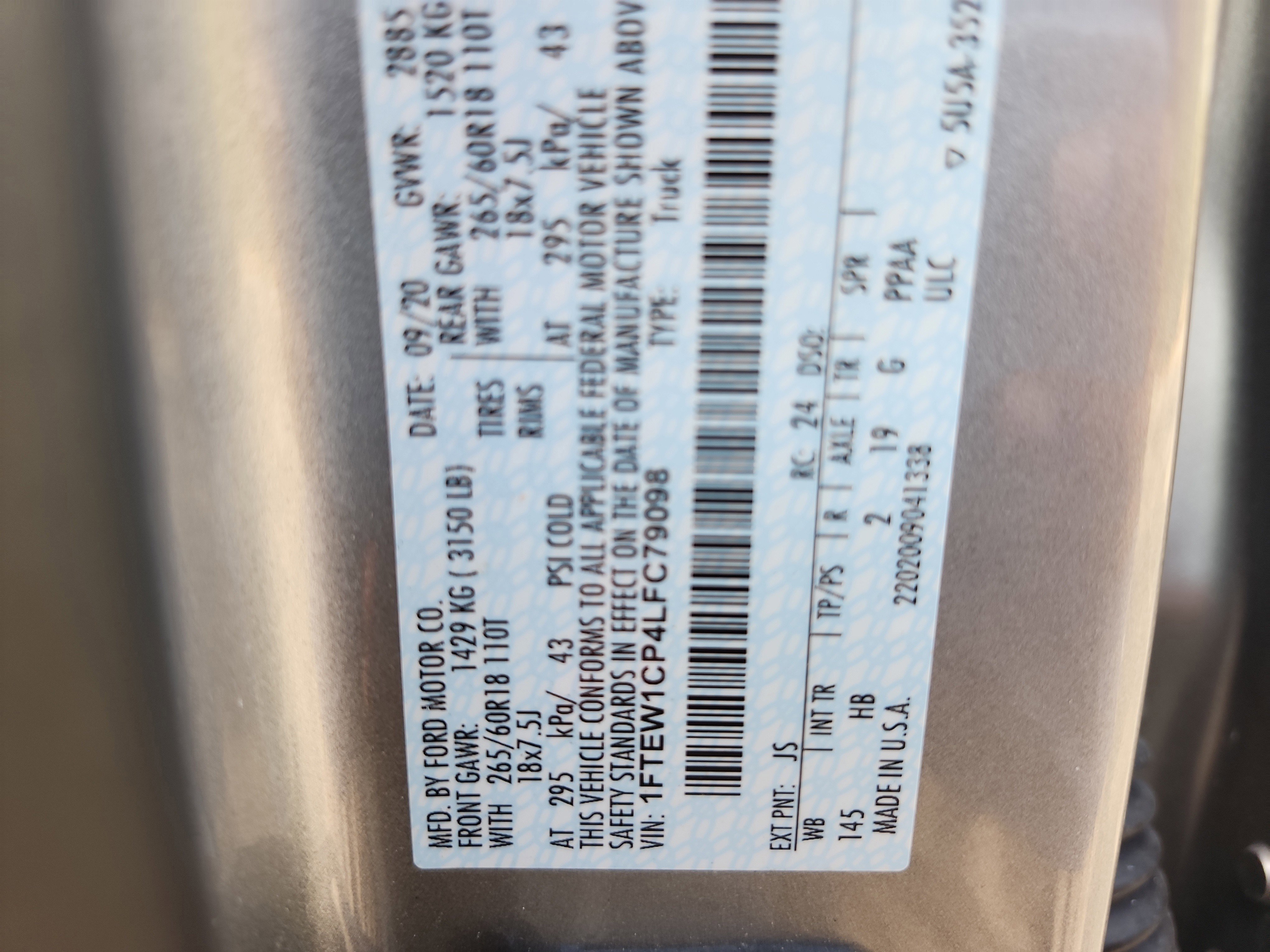 Certified 2020 Ford F150 Lariat image 28