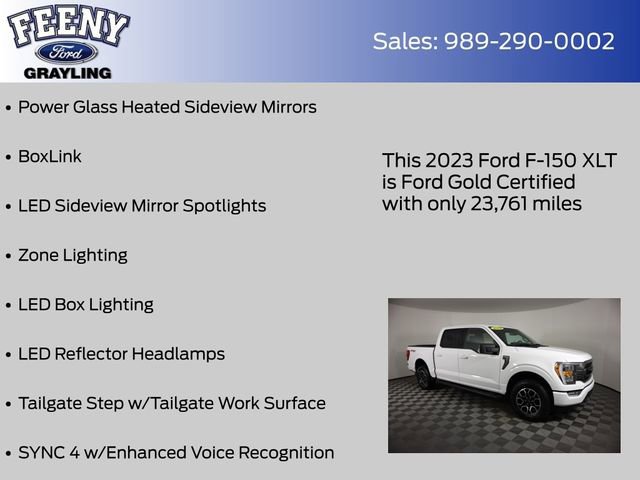 Certified 2023 Ford F150 XLT w/ Equipment Group 302A High image 27