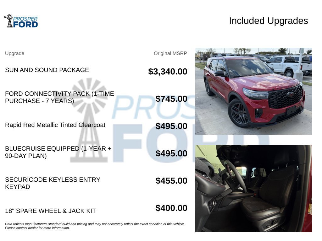 Certified 2026 Ford Explorer ST w/ Sun And Sound Package AWD/4WD image 3