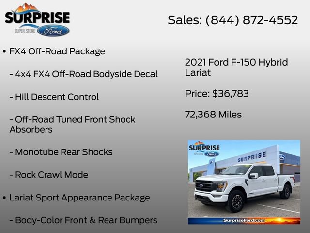Certified 2021 Ford F150 Lariat AWD/4WD image 13