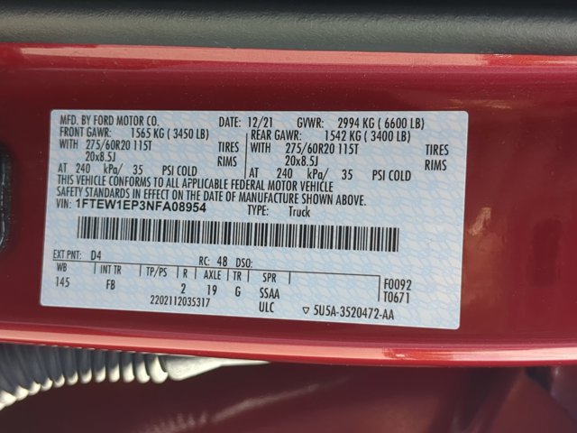 Certified 2022 Ford F150 XLT w/ Equipment Group 302A High AWD/4WD image 39