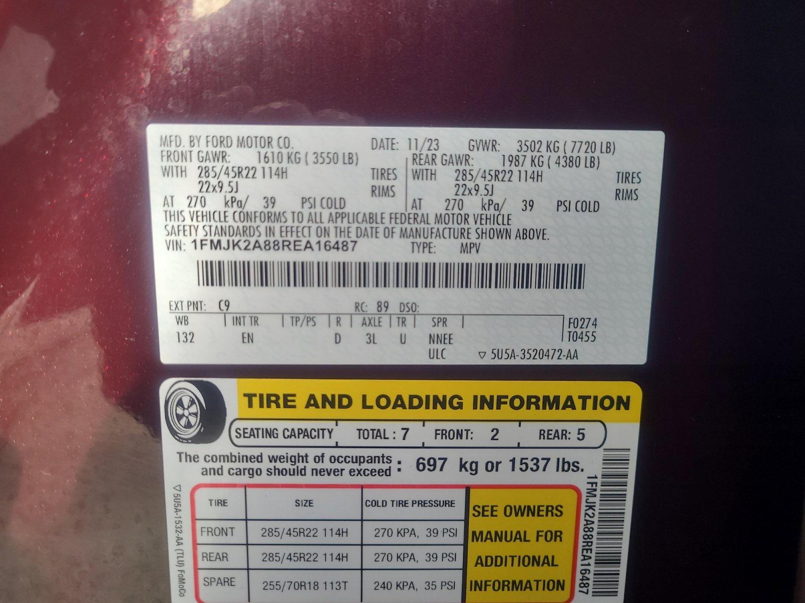 Certified 2024 Ford Expedition Max Limited w/ Excursion Package image 25