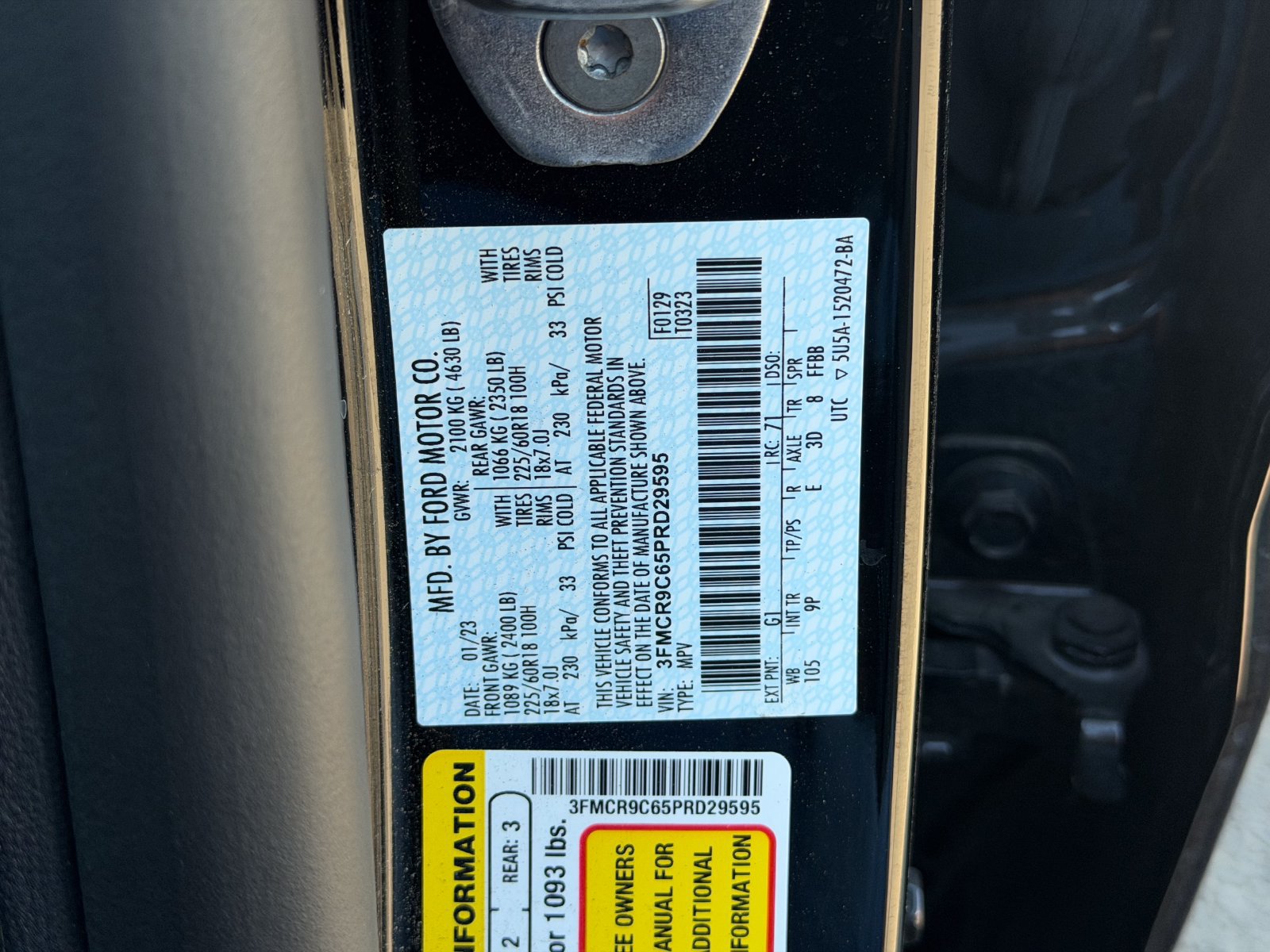 Certified 2023 Ford Bronco Sport Outer Banks AWD/4WD image 33
