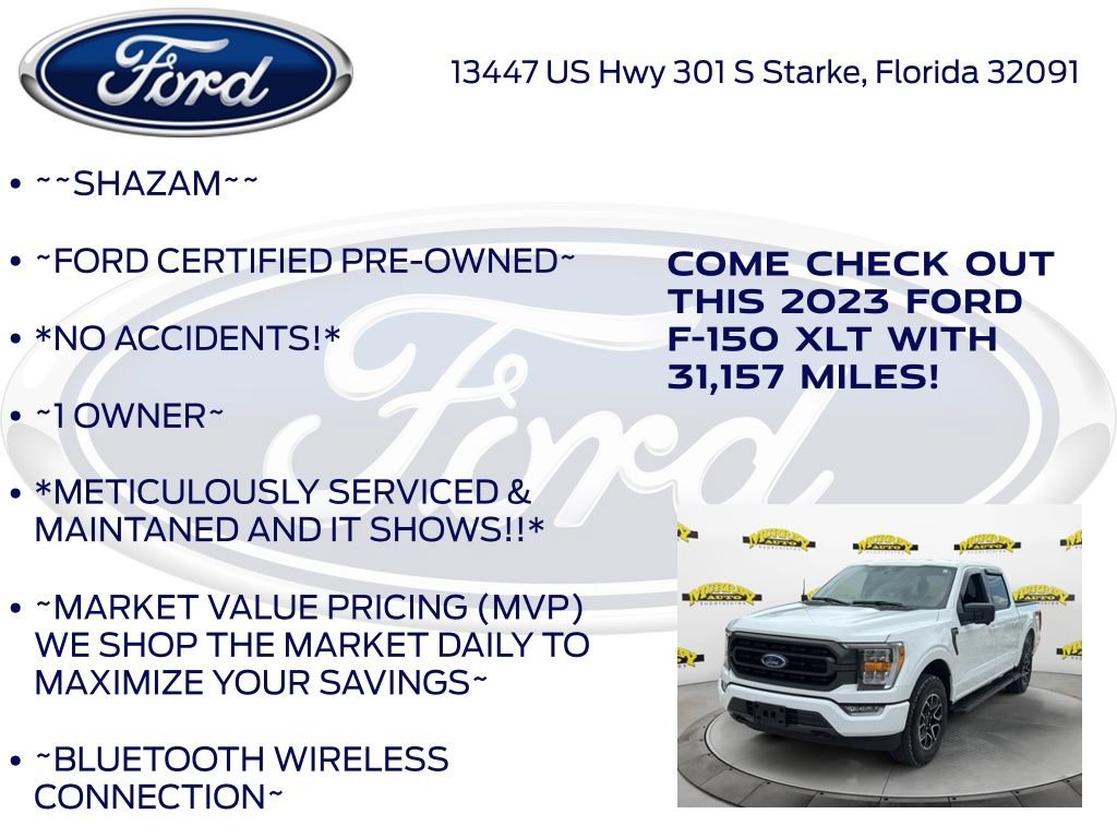 Certified 2023 Ford F150 XLT w/ Equipment Group 302A High AWD/4WD image 6